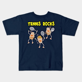 Three Light Tennis Rocks Kids T-Shirt